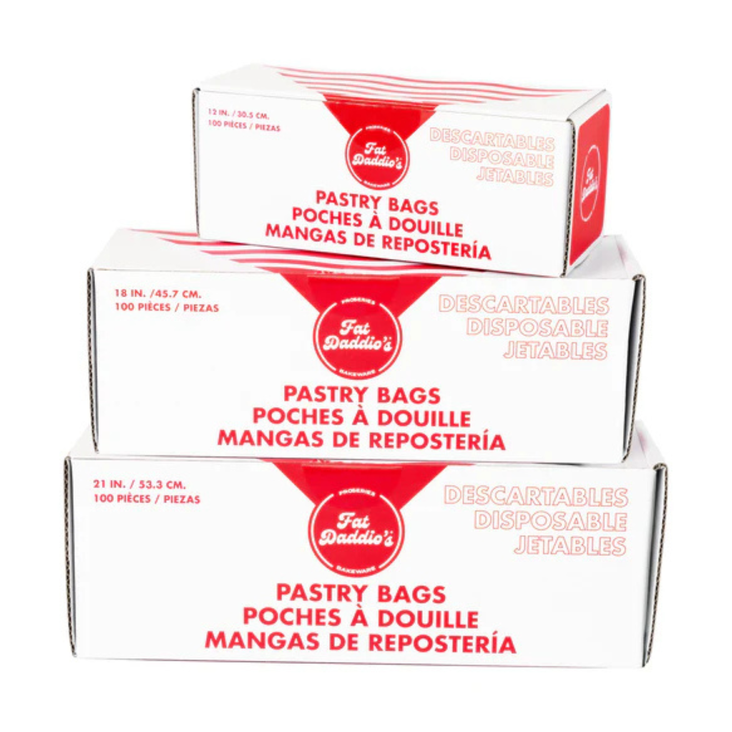 Fat Daddios - Pastry Bag, 18" Disposable, 10 Pk - DPB-18-10