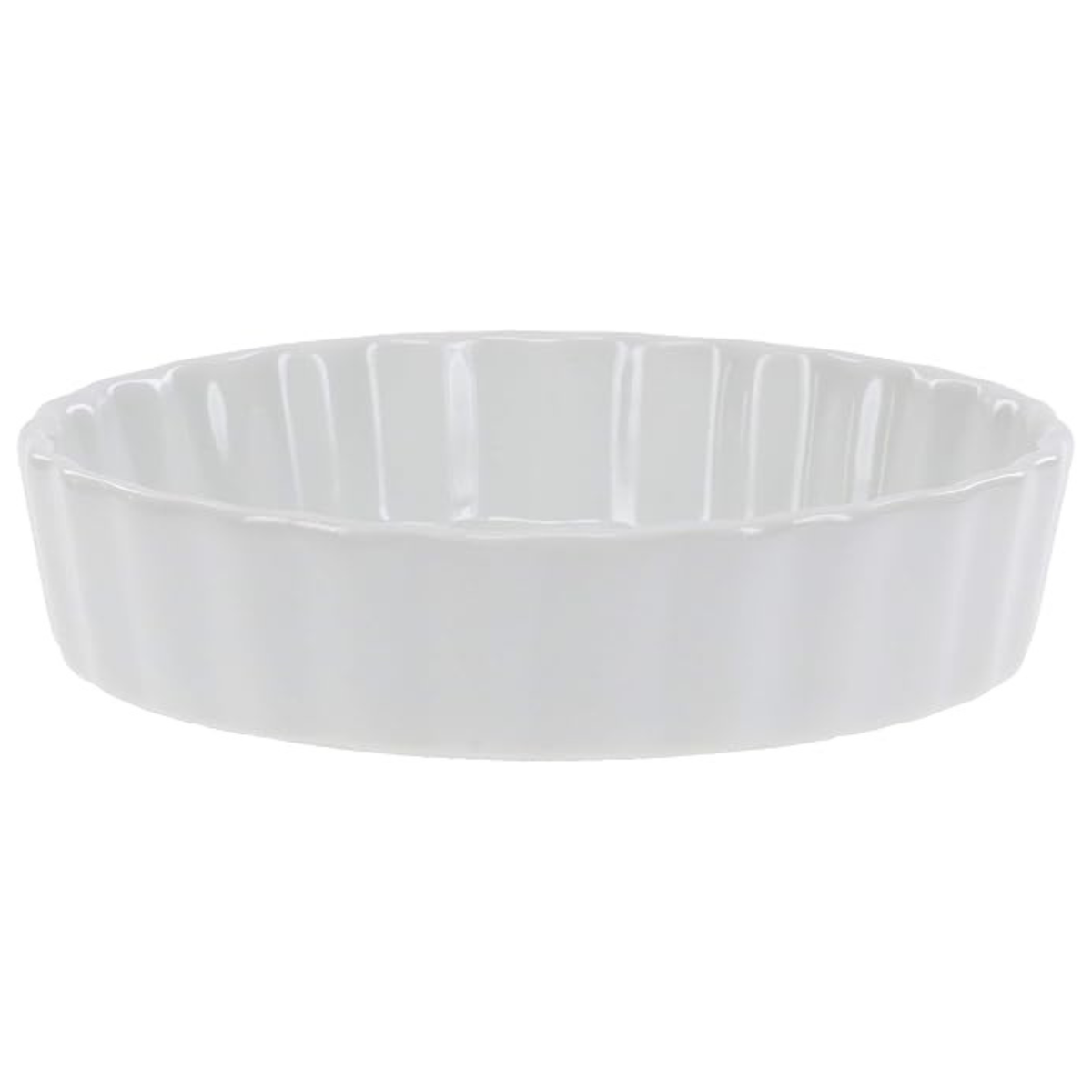 Quiche BIA Cordon Bleu, individual, 5" acanalada - Blanca - CS1D