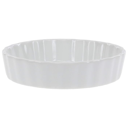 Quiche BIA Cordon Bleu, individual, 5" acanalada - Blanca - CS1D