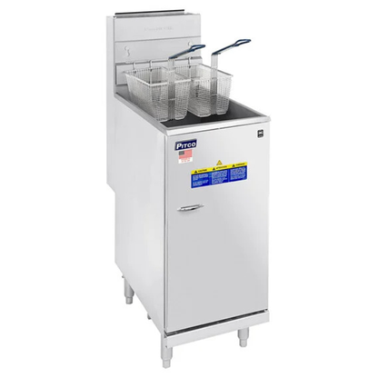 Pitco Gas Floor Fryer 50 lb Capacity - 45C+S