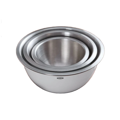 OXO Good Grips 3-Piece Stainless Steel Insulated Mixing Bowl Set White - 1107600