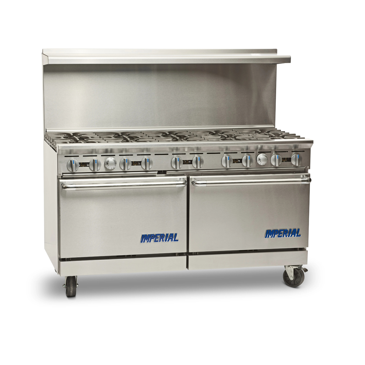 Imperial Pro Series Gas Restaurant Range NSF 60" - 10 Burners, 2 Ovens - IR-10