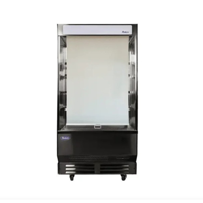 Atosa Open Air Merchandiser Black Stainless Steel 40" - AOM-40B