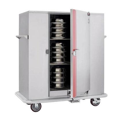 Carter-Hoffmann Classic Carter Stainless Heated Banquet Cart 120-Plate - BB96