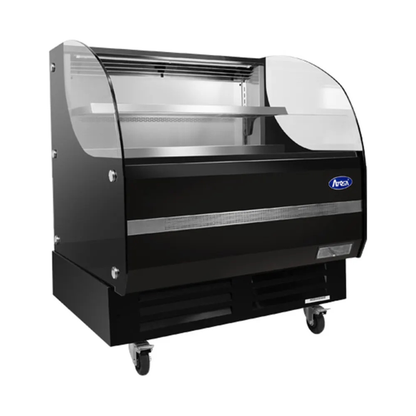 Atosa Horizontal Open Air Merchandiser Black/Stainless 39" - ATHOM-39