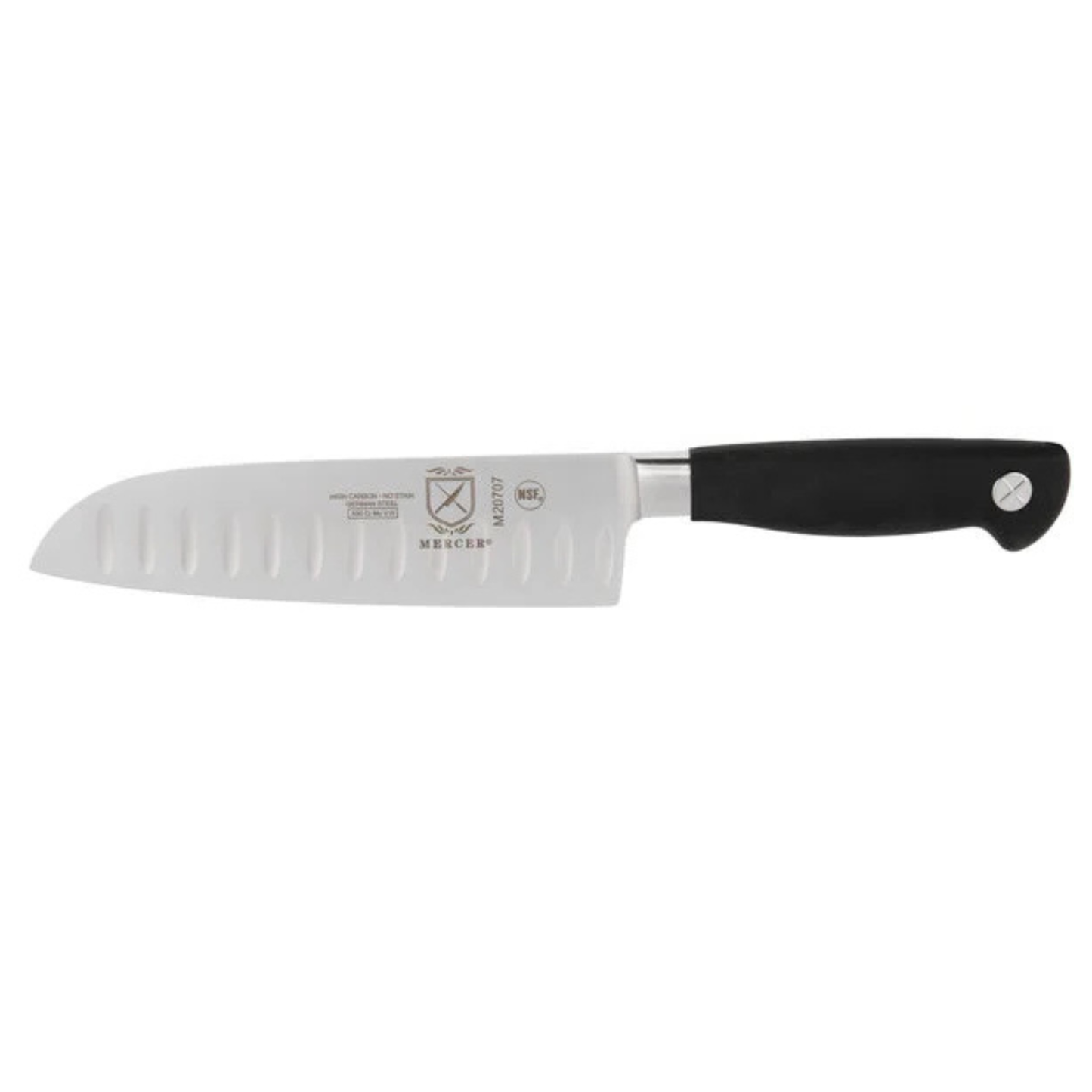 Mercer Culinary M20707 Genesis 7-Inch Santoku Knife, Black - M20707