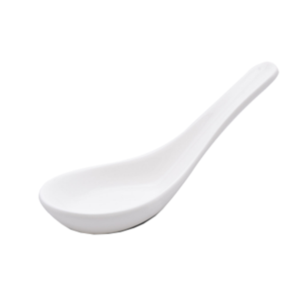 Korin Japanese White Ceramic Spoon - SPN-101C