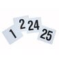 Table Numbers, 1-25, 4"Square, Set - TBN-25
