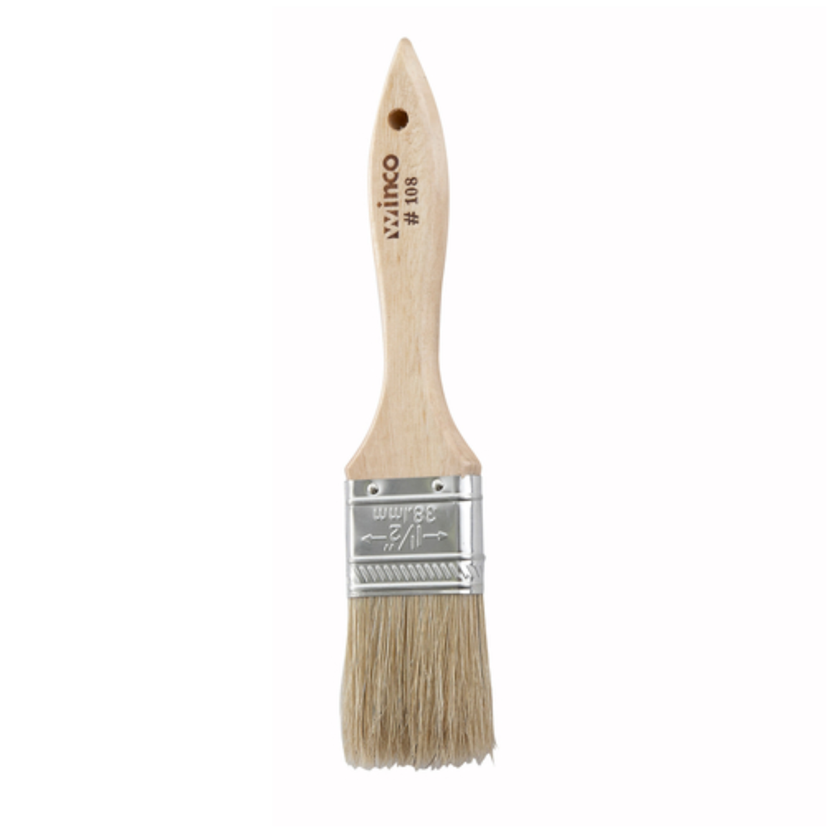 Pastry Brush, 1.5" Flat, Boar - WBR-15