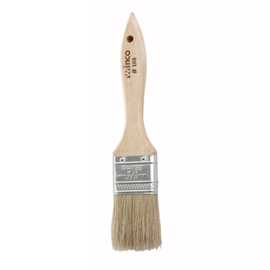 Pastry Brush, 1.5" Flat, Boar - WBR-15