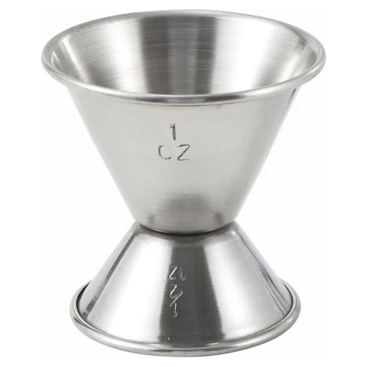 Jigger 1/2 - 1 oz de acero inoxidable