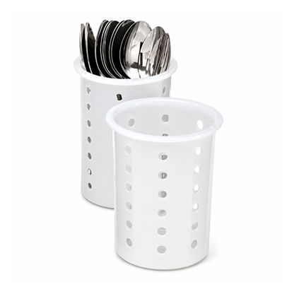 Vollrath 餐具筒，塑料 - 白色 - 52643