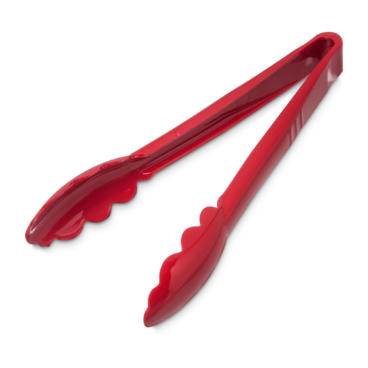 Carlisle Tongs, 9" Plastic - Red - 470905