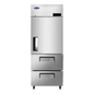 Atosa Top Mount Stainless Steel Reach-In Refrigerator w/ Drawers - MBF8022GR