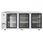 Atosa 3-Glass Door Back Bar Cooler Stainless Steel 90" - MBB90GGR