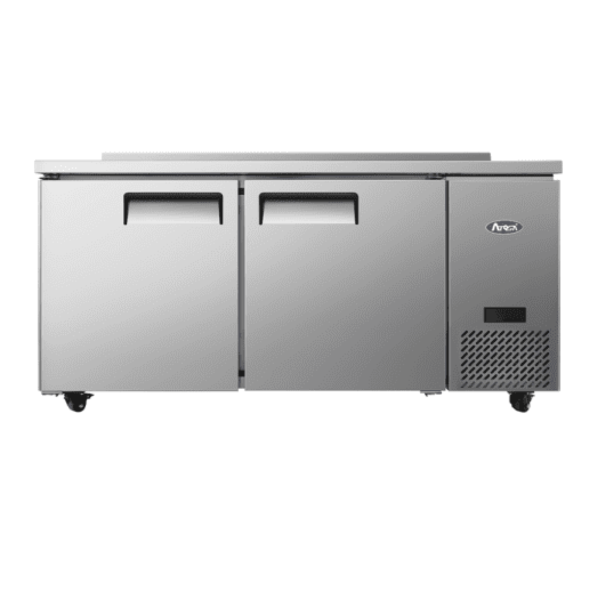 Atosa 2-Door Stainless Steel Worktop Refrigerator 67" Commercial Grade - MGF67GR