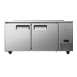 Atosa 2-Door Stainless Steel Worktop Refrigerator 67" Commercial Grade - MGF67GR