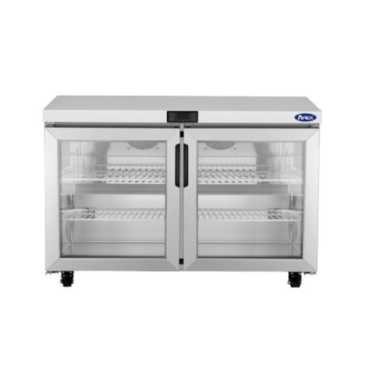 Atosa Glass Door Undercounter Refrigerator Stainless Steel 48" - AUR48GD