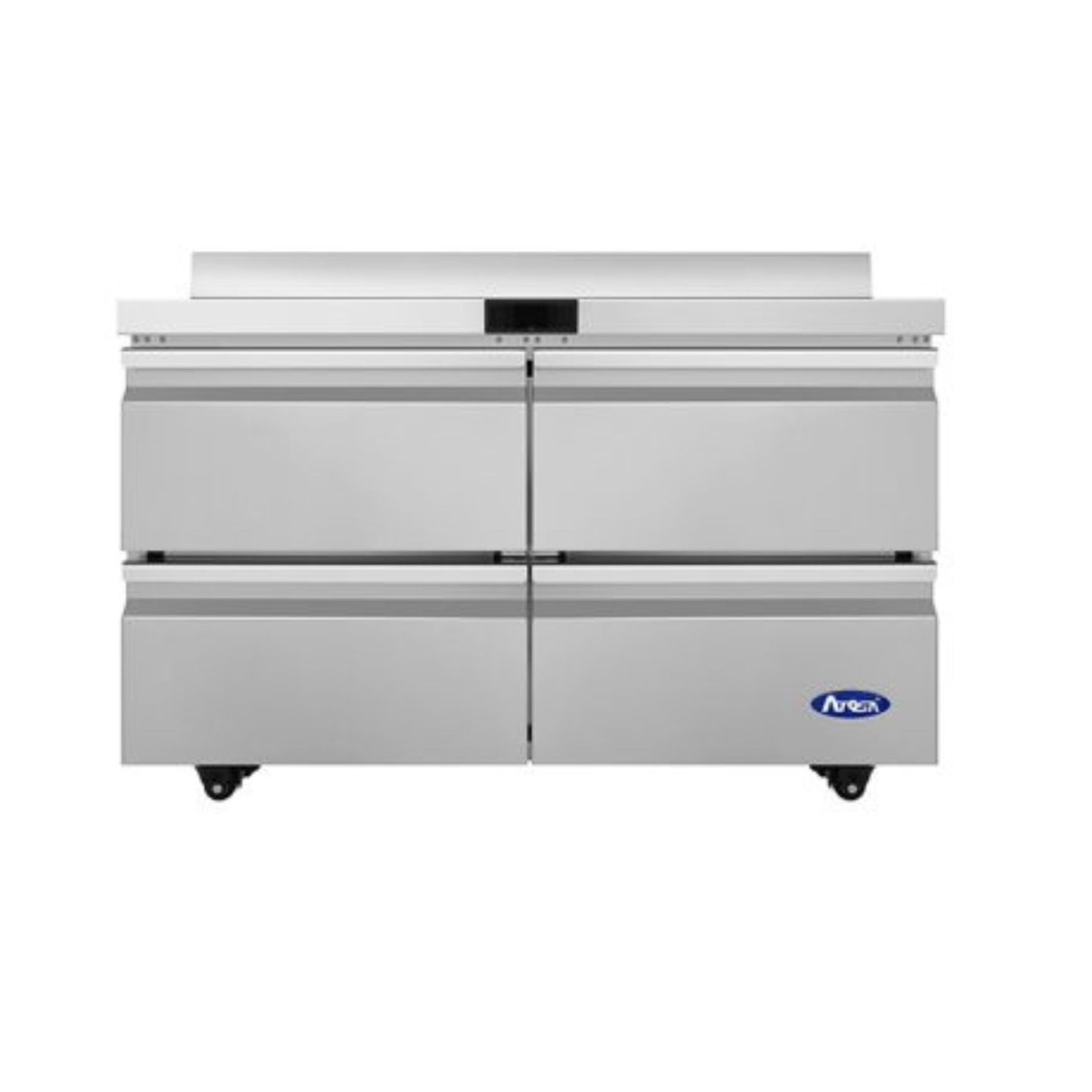 Atosa Stainless Steel Worktop Freezer with 4 Drawers & Backsplash 48" - AWF48D4