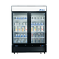Atosa 2 Glass Door Merchandiser Freezer Bottom Mount 28.5 Cu Ft - MCF8732GR