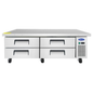 Atosa Refrigerated Chef Base Stainless Steel 4-Drawer 72.5" - MGF8453GR
