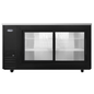 Atosa Back Bar Cooler Shallow Depth Sliding Glass Door Black 69" - SBB69SGGRAUS2