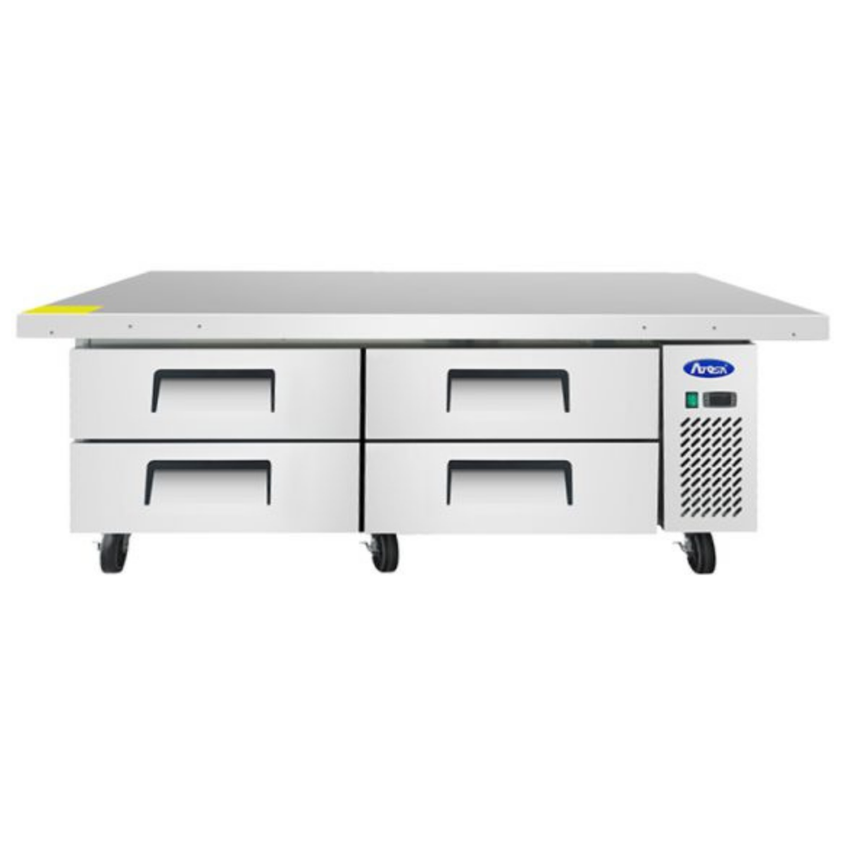 Atosa Refrigerated Chef Base Stainless Steel Extended Top 76" - 4 - MGF8454GR
