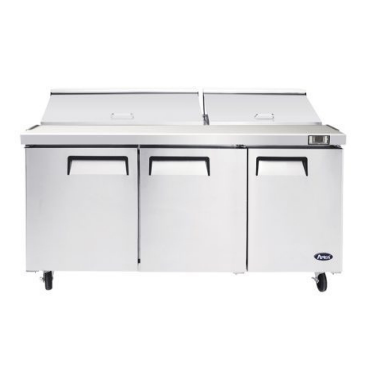 Atosa Mega Top Sandwich Prep Table Stainless Steel 72" - 3 Door - MSF8308GR