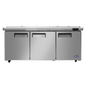 Atosa Mega Top Sandwich Prep Table Stainless Steel 3-Door 72" - MSF8308GR-NTCV