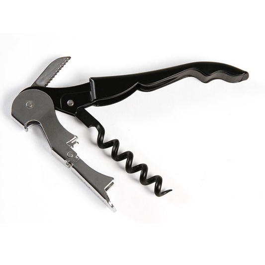 Sacacorchos Mercer con borde dentado negro - M33082