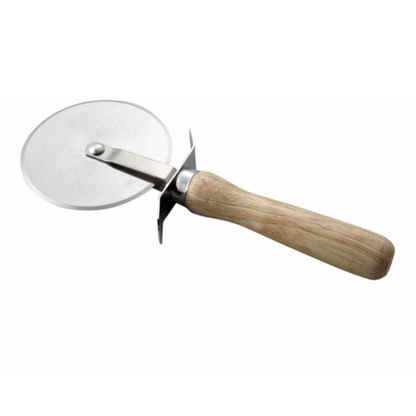 Pizza Cutter 4" Blade Wood Handle - PWC-4