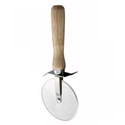 Pizza Cutter 4" Blade Wood Handle - PWC-4