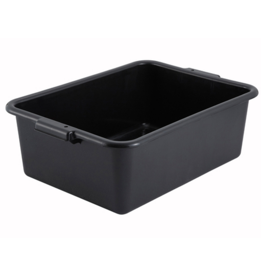 Winco - Caja de autobús de 18 cm de profundidad - Negra - PL-7K