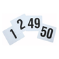 Table Numbers, 1-50, 4"Square, Set - TBN-50