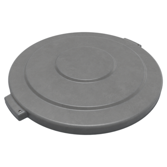 Carlisle Bronco Lid, 20 Gal, Round, 1-1/4" H X 20" Dia, Gray - 84102123