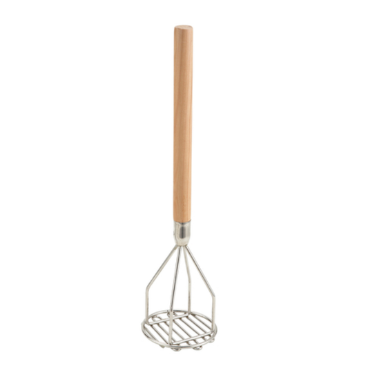 Round Potato Masher Wood Handle 18" - PTM-18R