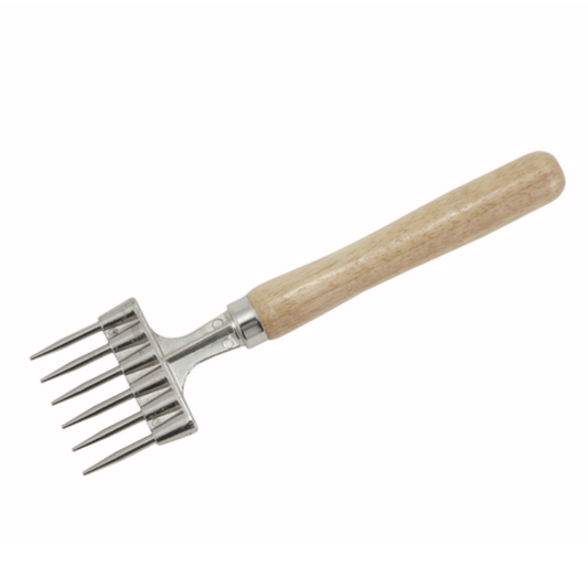 Ice Chipper, 9" Wood Handle 6 Points  - IC-9