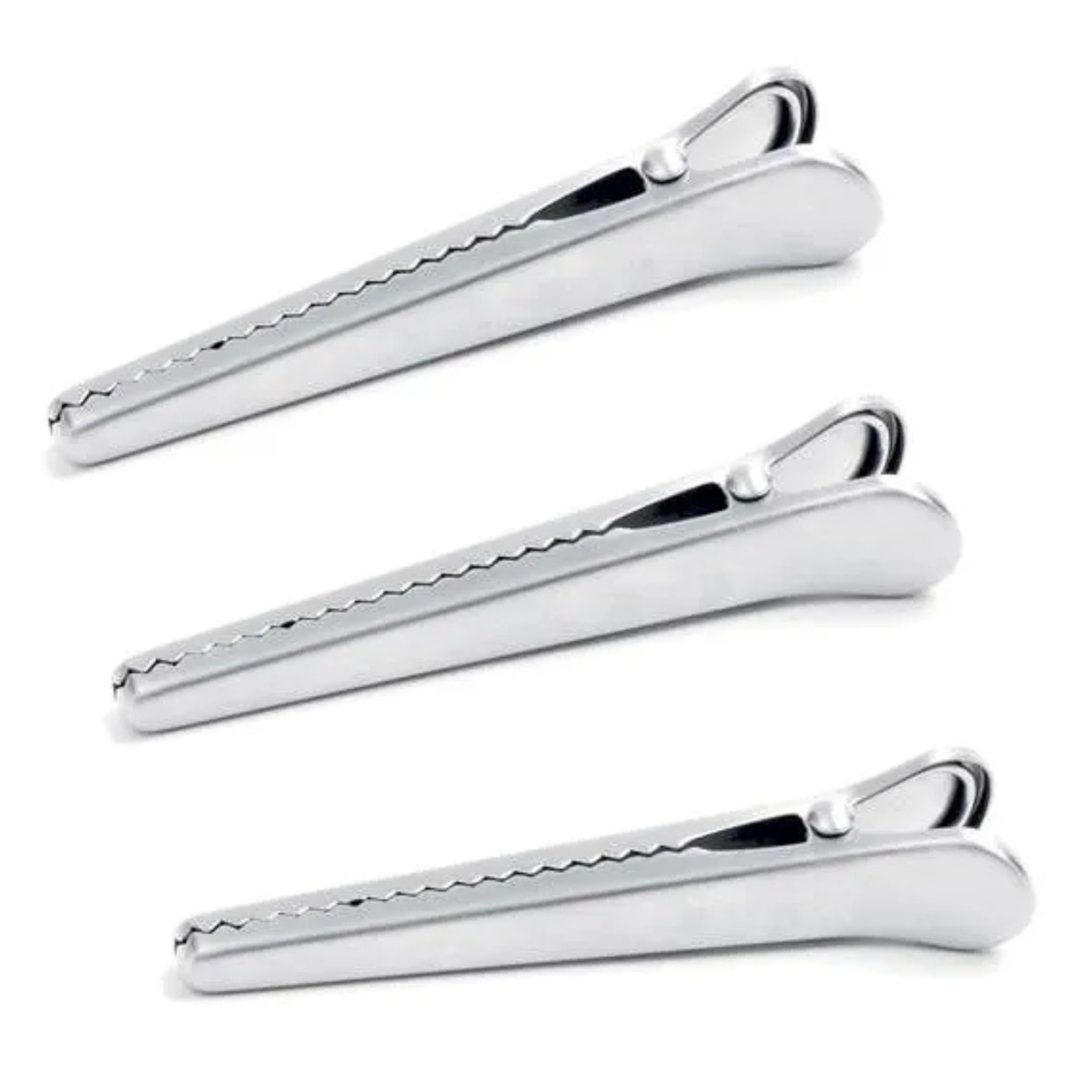 Clip de mordaza Norpro Ultimate de 4,5" de acero inoxidable, paquete de 3 - 163