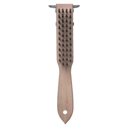 Carlisle - Grill Brush, 11" Wood Handle w/Scraper - 45779