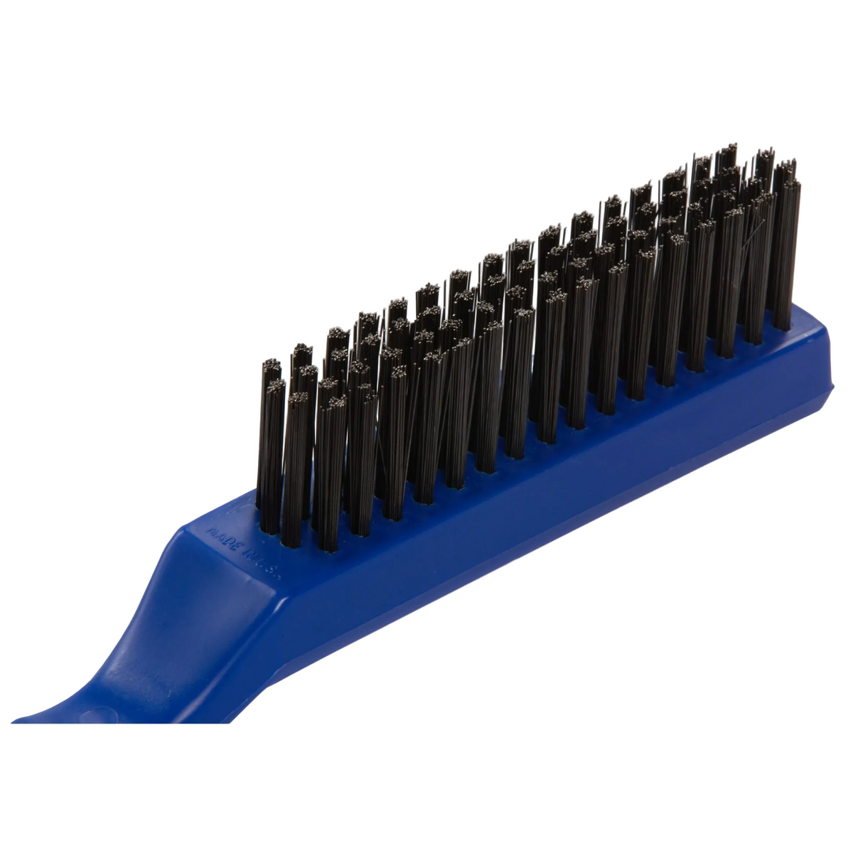 Carlisle Scratch Brush 11-1/2" Plastic Handle Carbon Steel Bristle Grill Brush(Amm1147) - 40670