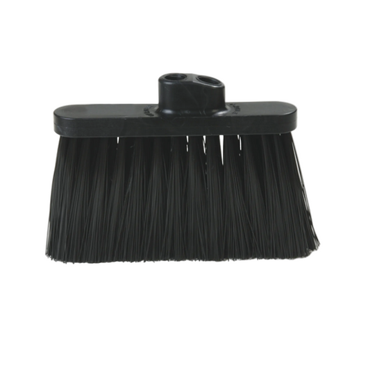 Carlisle Angled Broom Head Only Black - 3685403