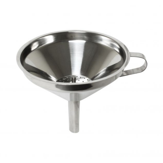 Funnel with Strainer 5" diameter Stainless Steel - SLFN005