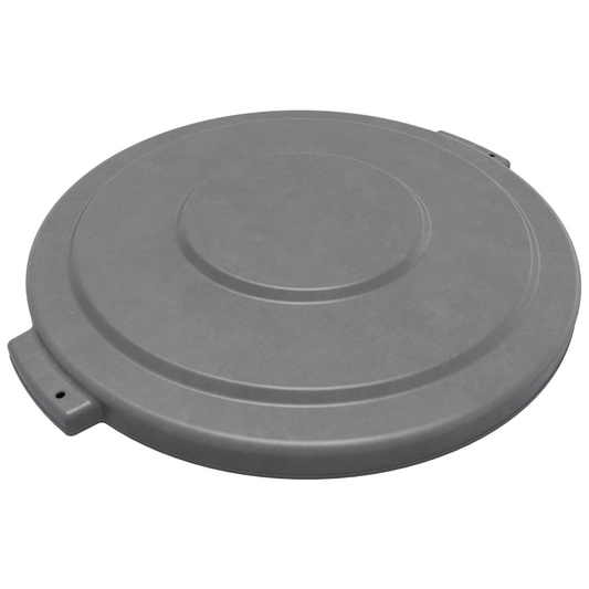 Carlisle Bronco Lid, 32Gal, 2-1/8" H X 22.5" Dia, Gray, Heavy Duty - 84103323