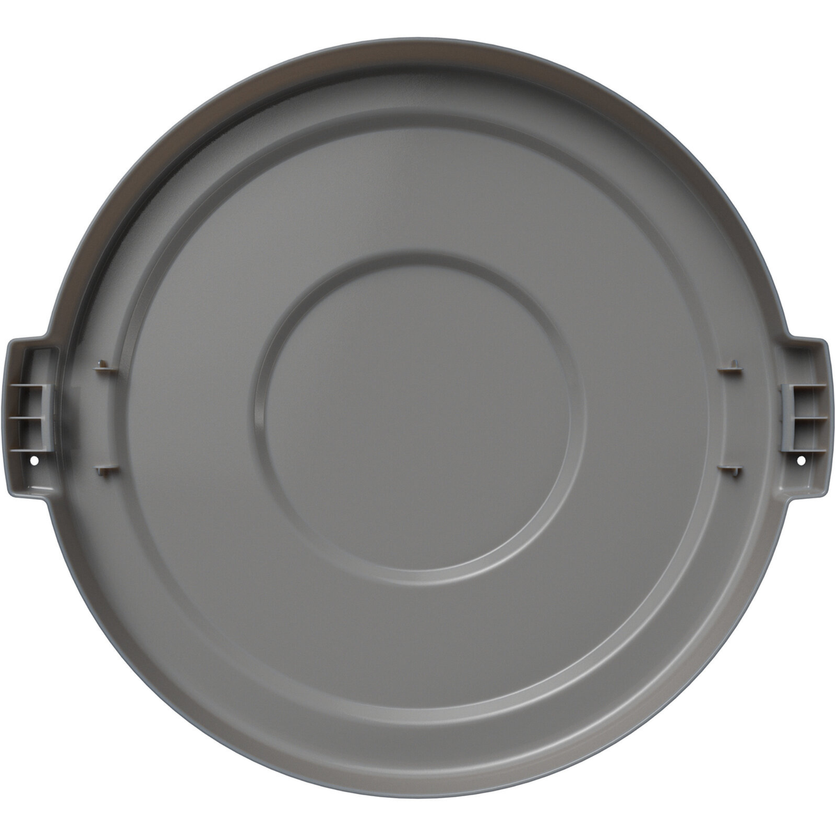 Tapa Carlisle Bronco, 32 galones, 2-1/8" de alto x 22.5" de diámetro, gris, resistente - 84103323