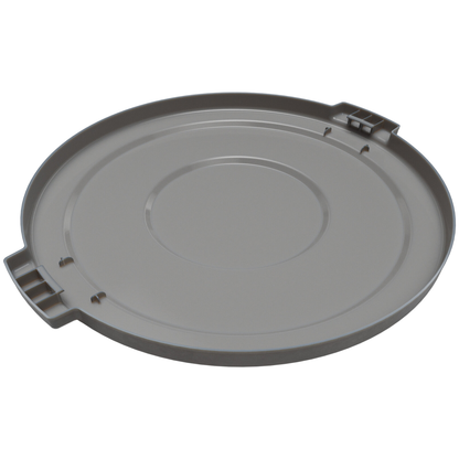 Tapa Carlisle Bronco, 32 galones, 2-1/8" de alto x 22.5" de diámetro, gris, resistente - 84103323