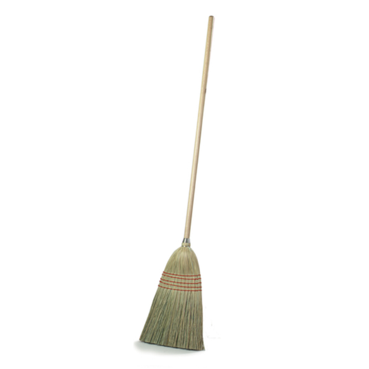 Carlisle Sparta Parlor Broom, 55", 100% Natural Corn Blend, Straw - 41352