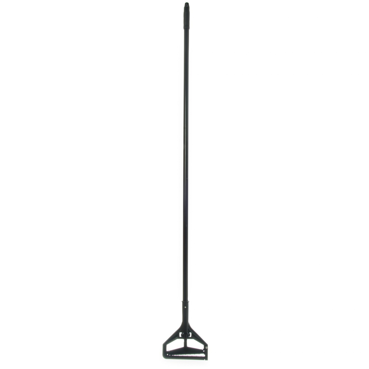Mango de trapeador de cambio rápido Carlisle, 152 cm de largo, 2,5 cm de diámetro, cabezal de plástico, negro - 3696800