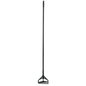 Mango de trapeador de cambio rápido Carlisle, 152 cm de largo, 2,5 cm de diámetro, cabezal de plástico, negro - 3696800