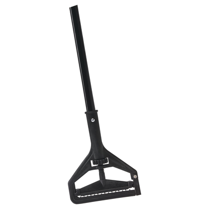 Mango de trapeador de cambio rápido Carlisle, 152 cm de largo, 2,5 cm de diámetro, cabezal de plástico, negro - 3696800
