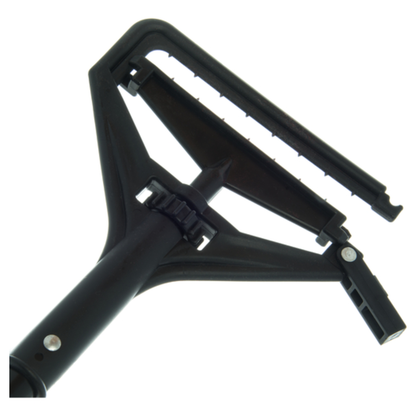 Mango de trapeador de cambio rápido Carlisle, 152 cm de largo, 2,5 cm de diámetro, cabezal de plástico, negro - 3696800